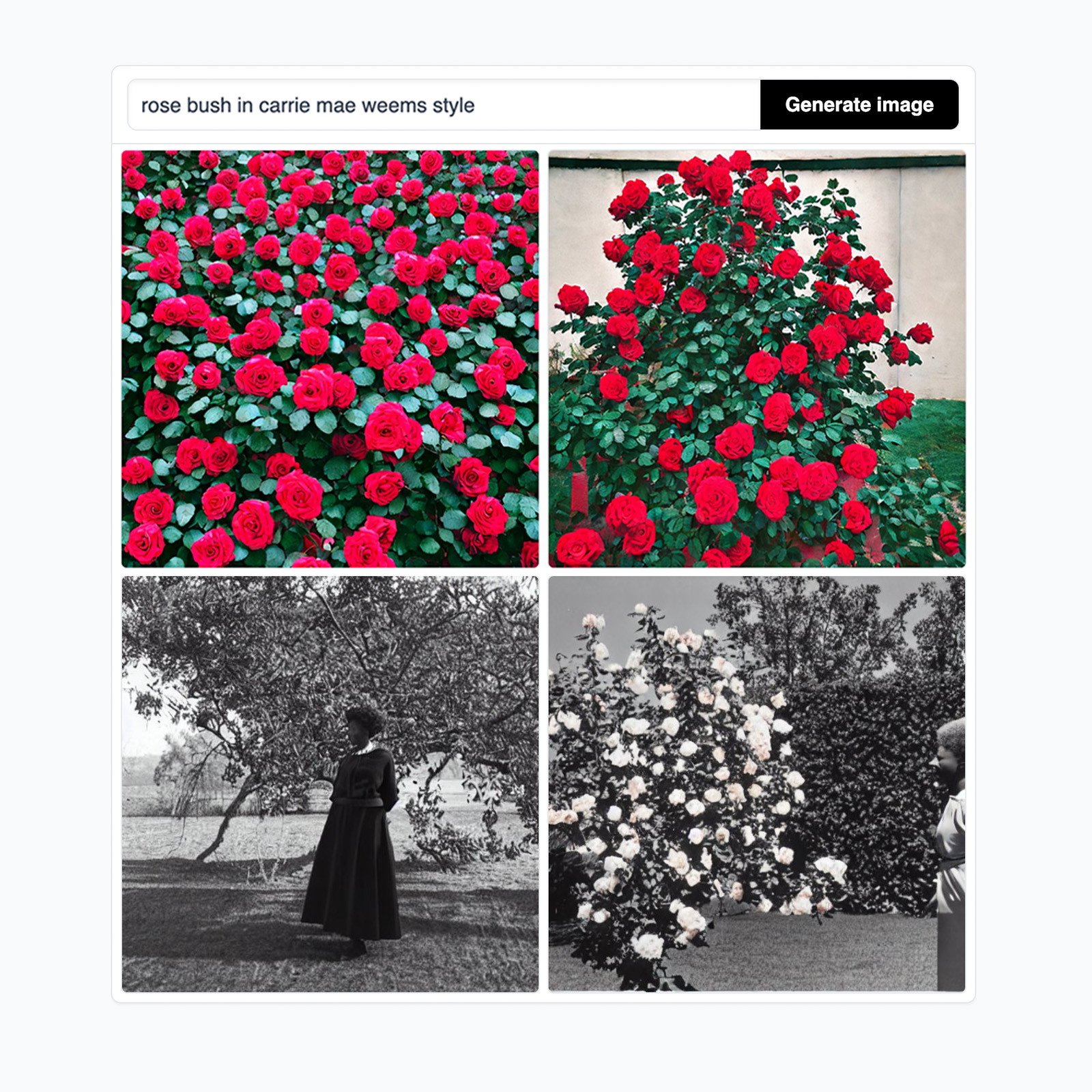 artwork in Carrie Mae Weems style, generated by AI