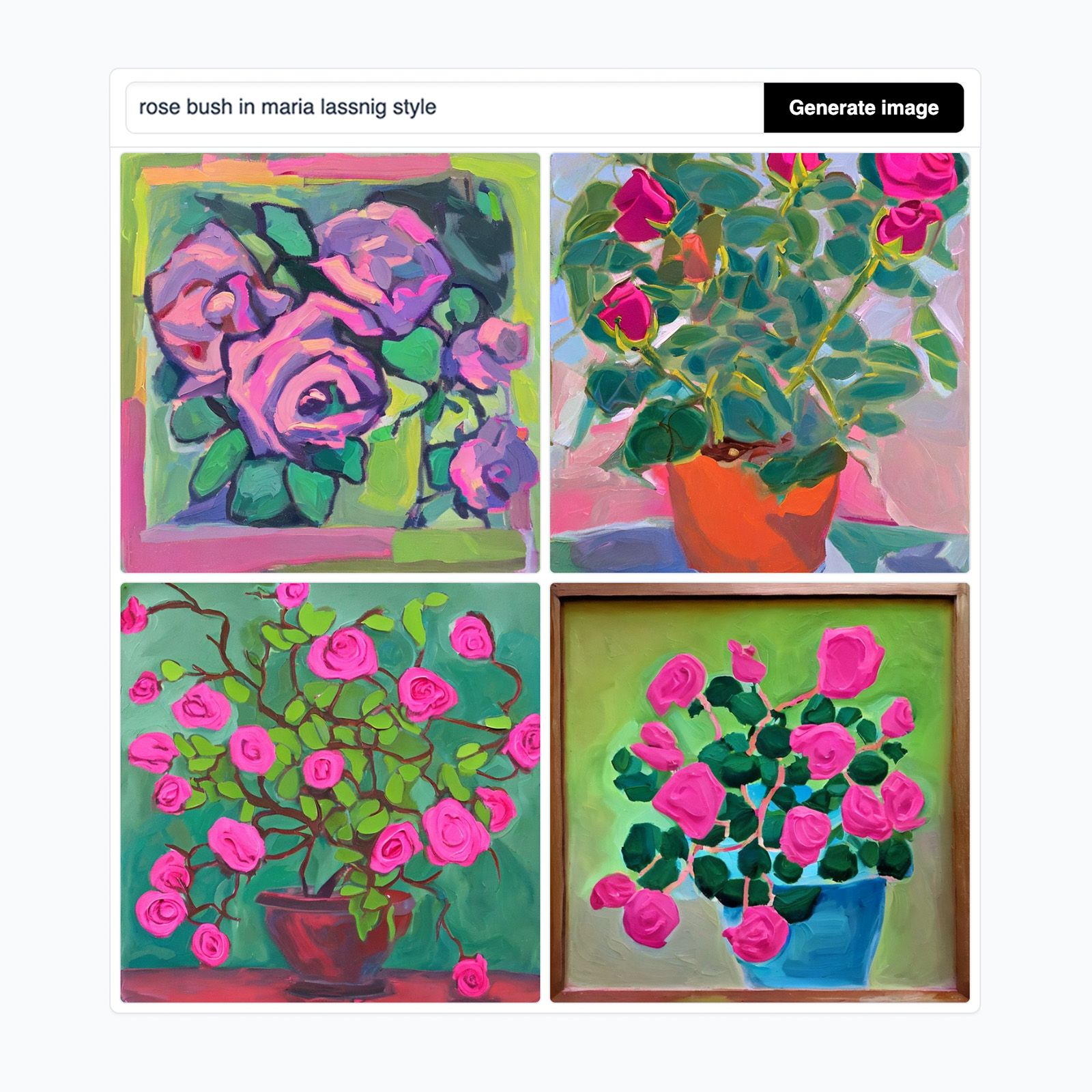 artwork in Maria Lassnig style, generated by AI