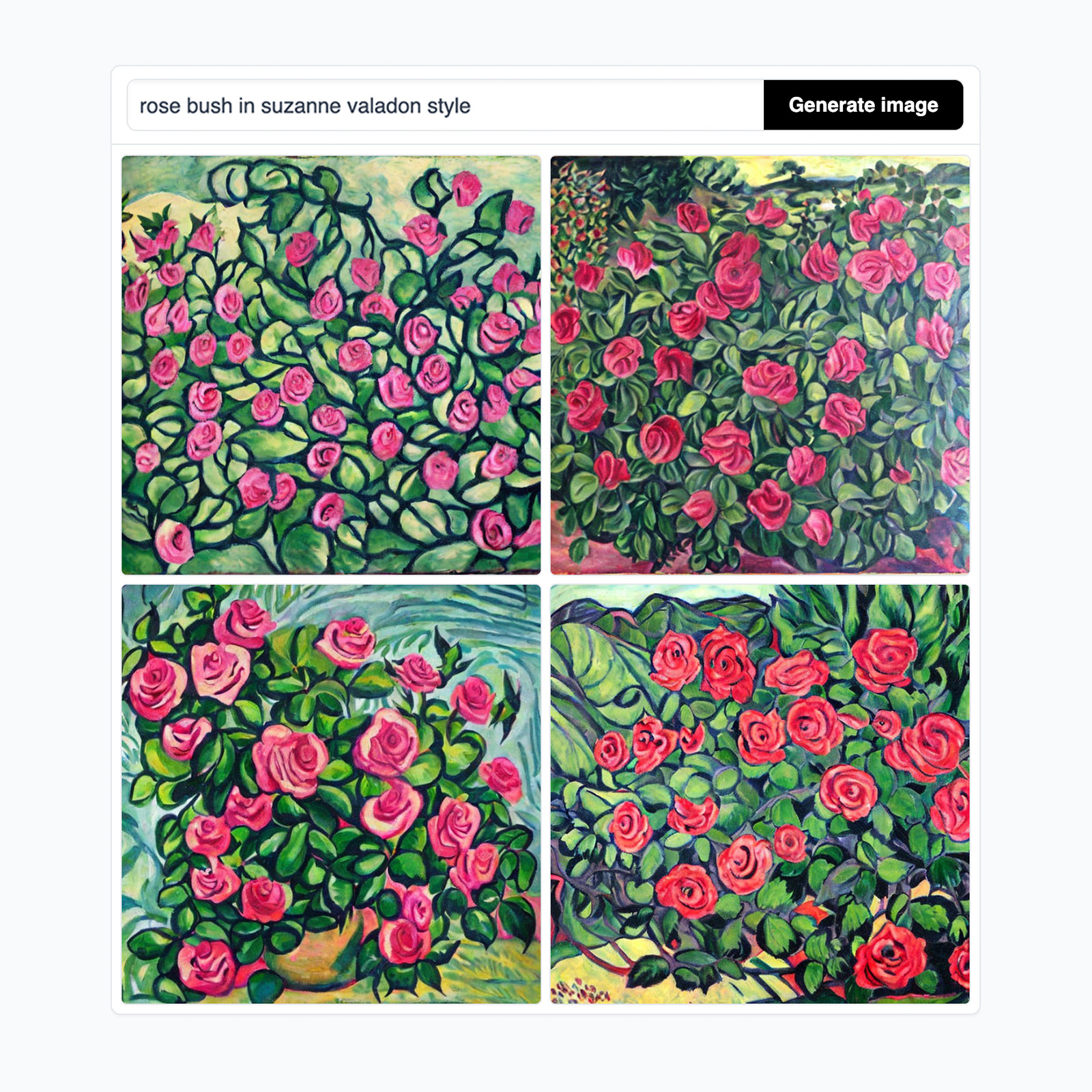artwork in Suzanne Valadon style, generated by AI